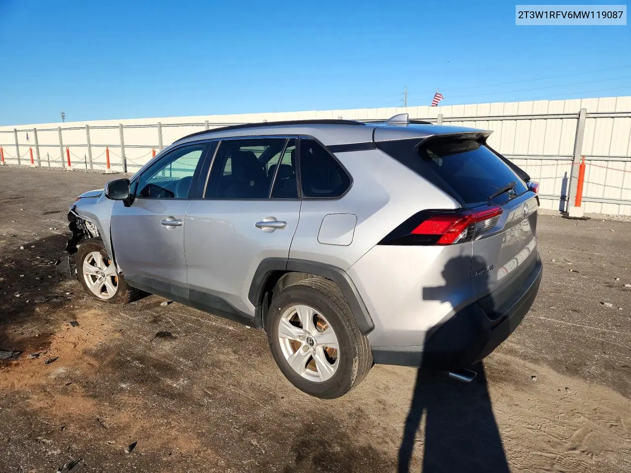 2021 TOYOTA RAV 4 VIN 2T3W1RFV6MW119087 — фото 2