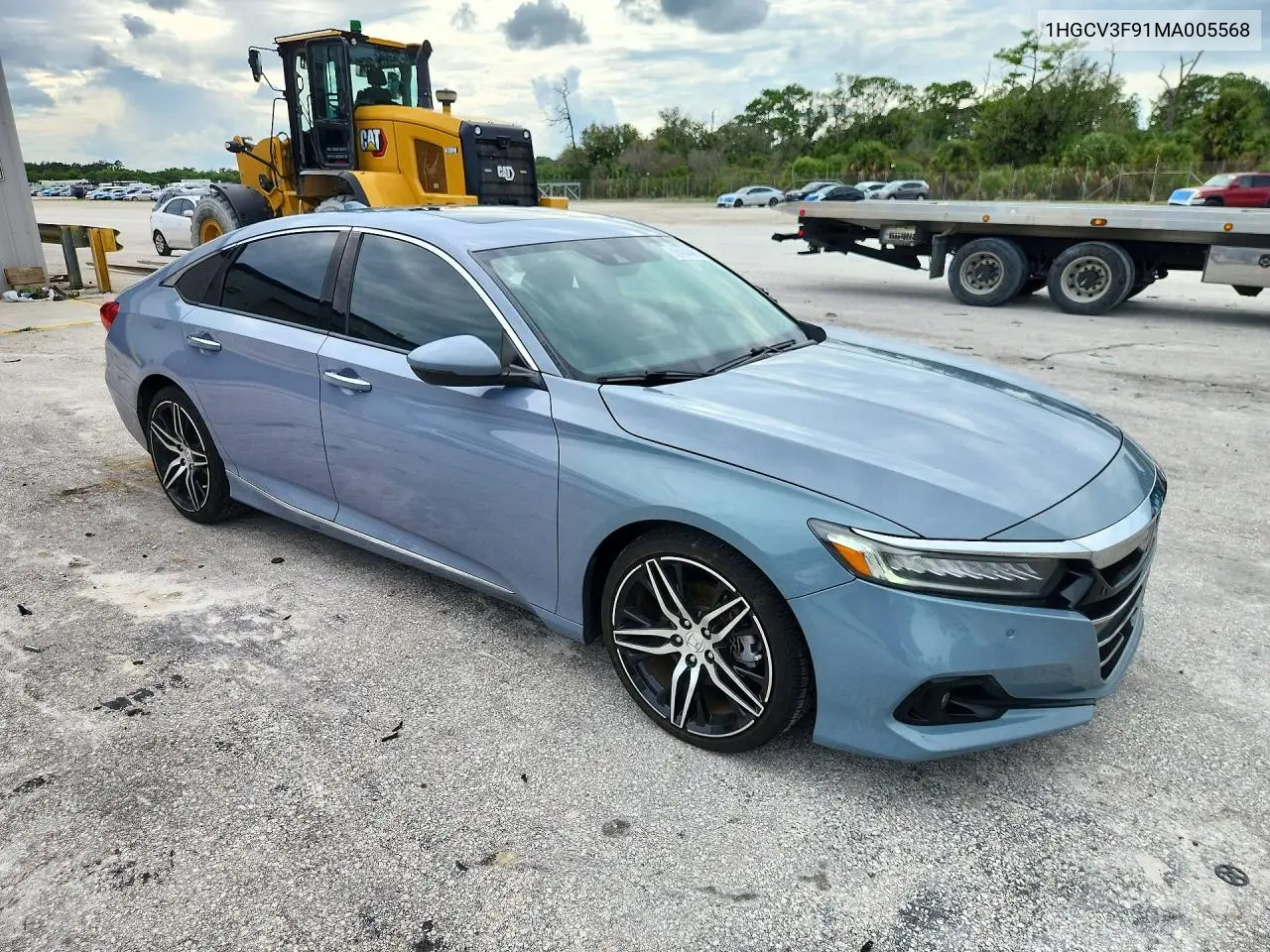 2021 HONDA ACCORD VIN 1HGCV3F91MA005568 — фото 4