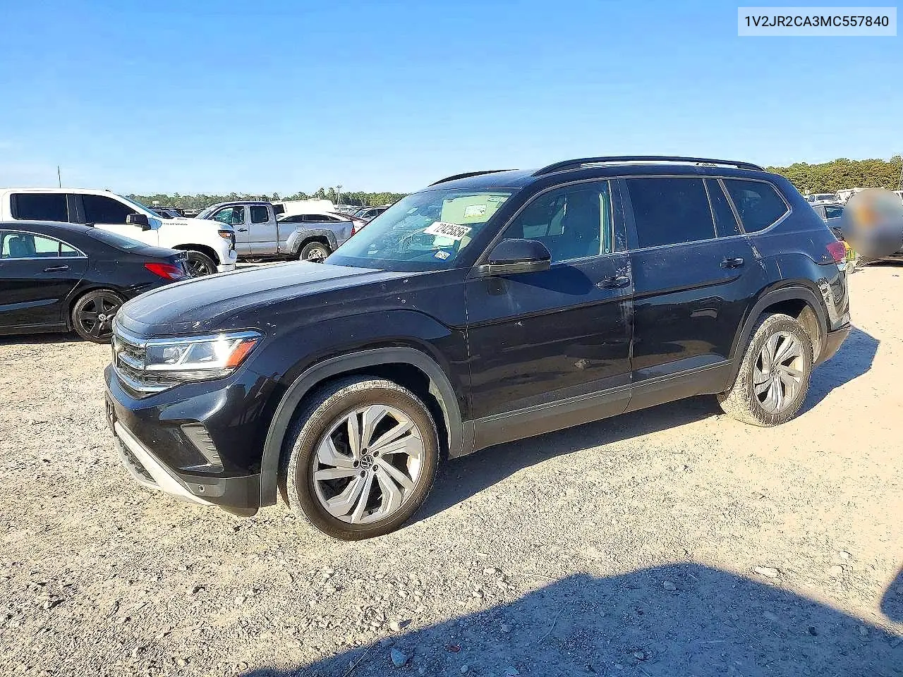 VOLKSWAGEN ATLAS 2021, VIN 1V2JR2CA3MC557840