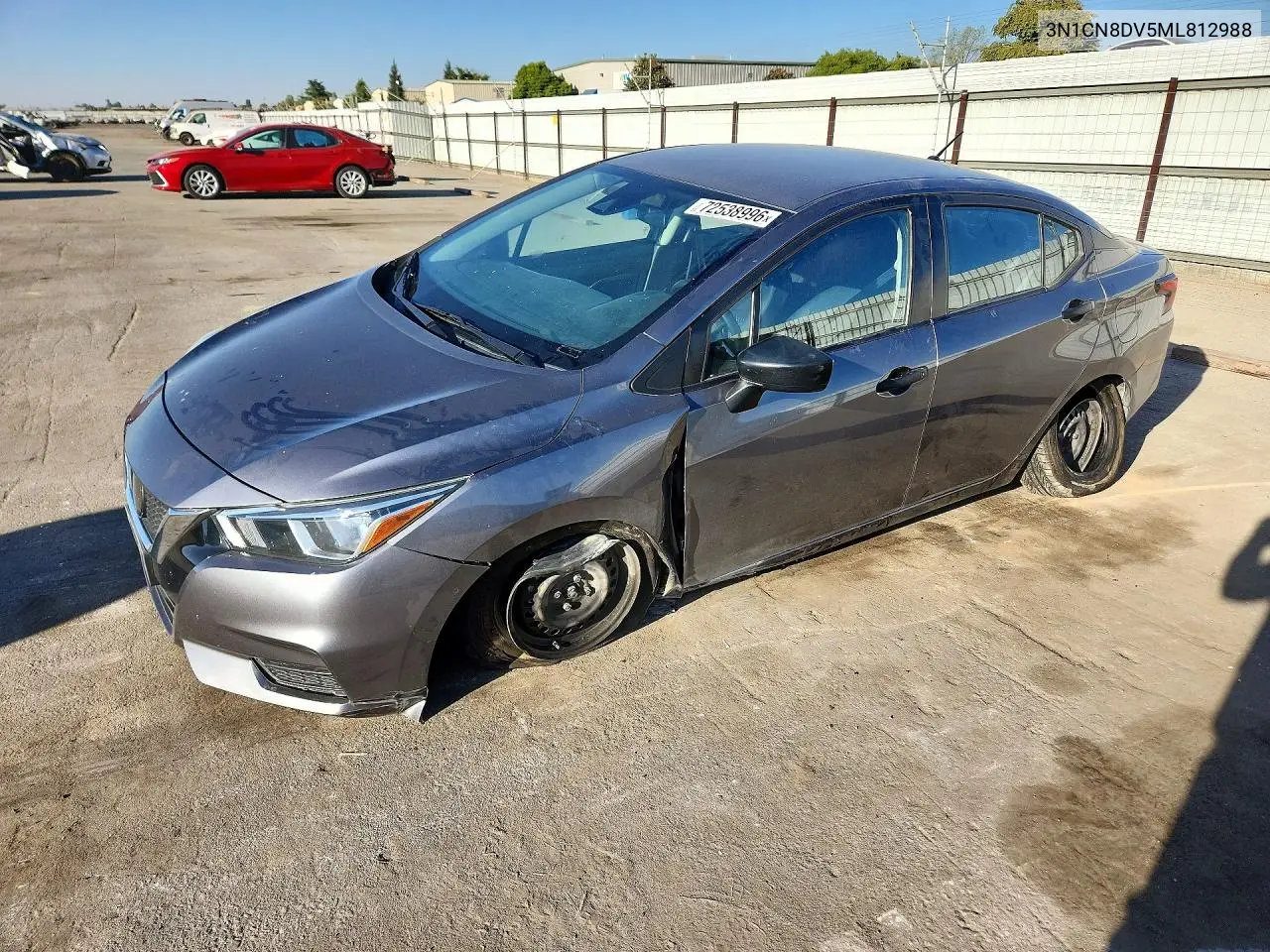 NISSAN VERSA 2021, VIN 3N1CN8DV5ML812988