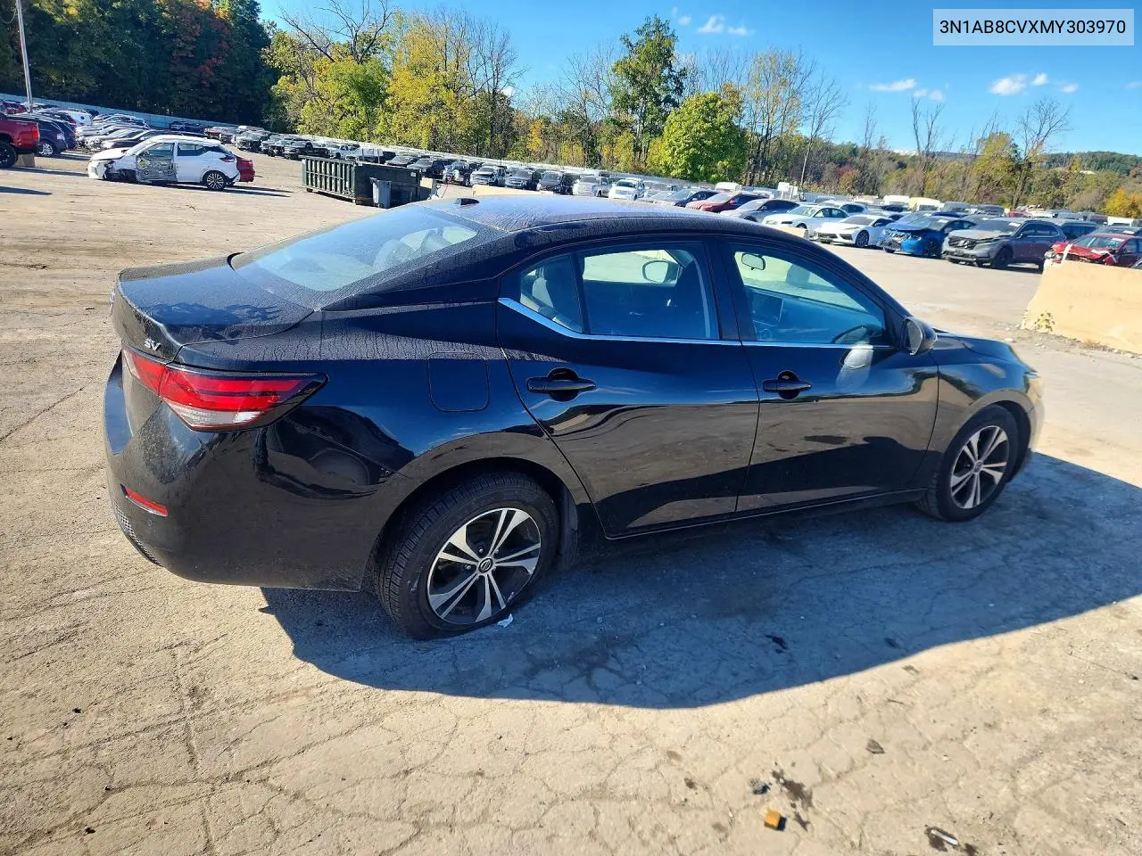 2021 NISSAN SENTRA VIN 3N1AB8CVXMY303970 — фото 3
