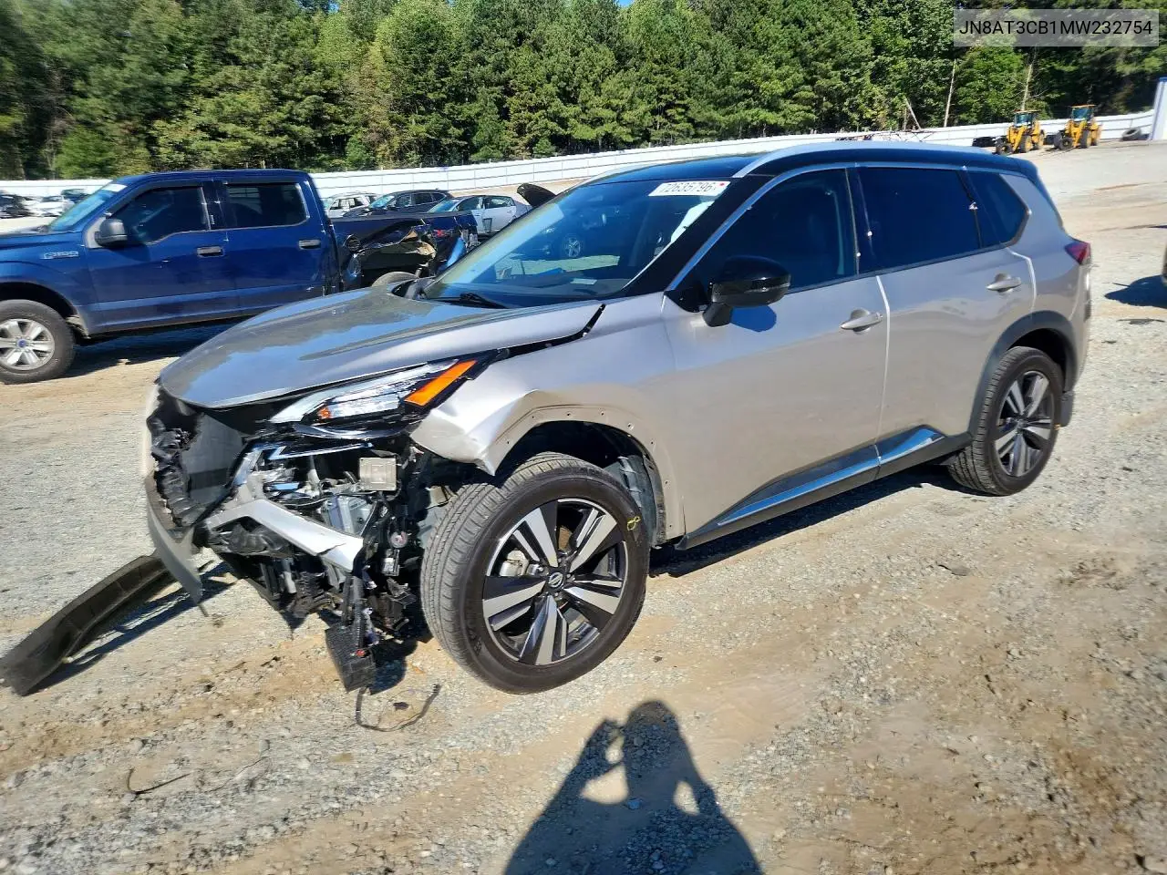 NISSAN ROGUE 2021, VIN JN8AT3CB1MW232754