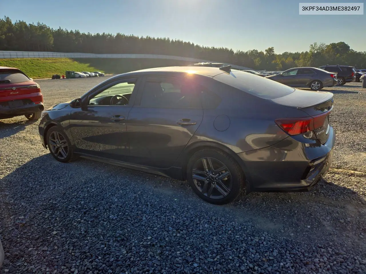 2021 KIA FORTE VIN 3KPF34AD3ME382497 — фото 2