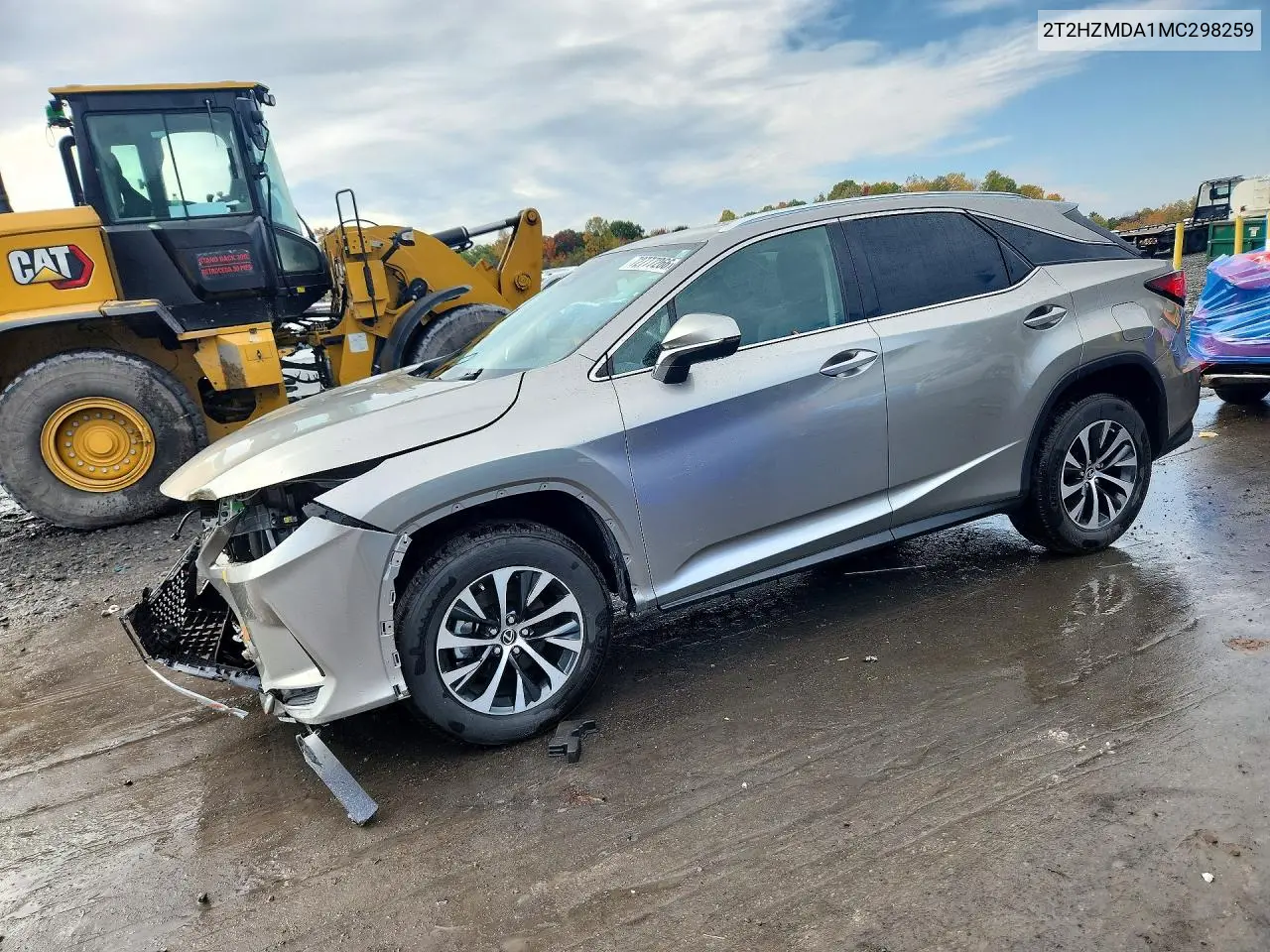 LEXUS RX 2021, VIN 2T2HZMDA1MC298259