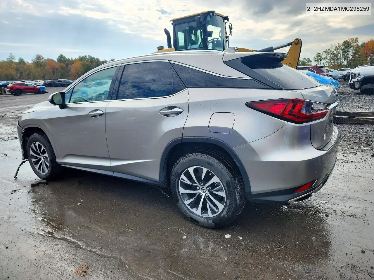 2021 LEXUS RX VIN 2T2HZMDA1MC298259 — фото 2