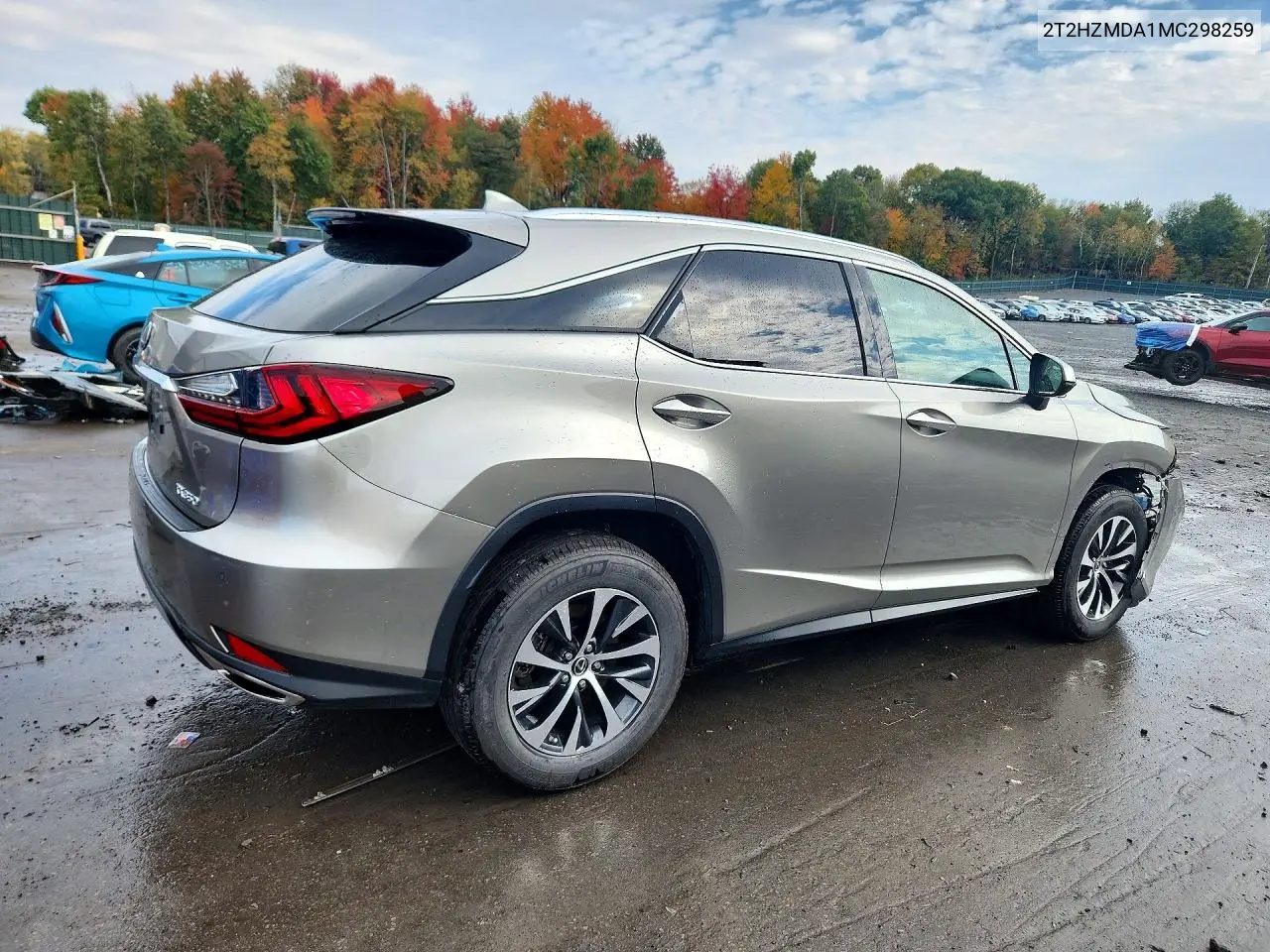 2021 LEXUS RX VIN 2T2HZMDA1MC298259 — фото 3