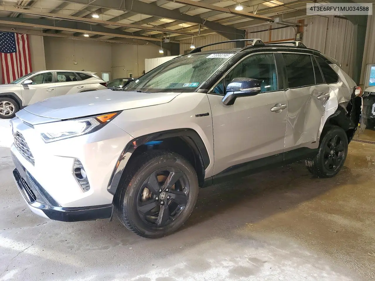 TOYOTA RAV 4 2021, VIN 4T3E6RFV1MU034588