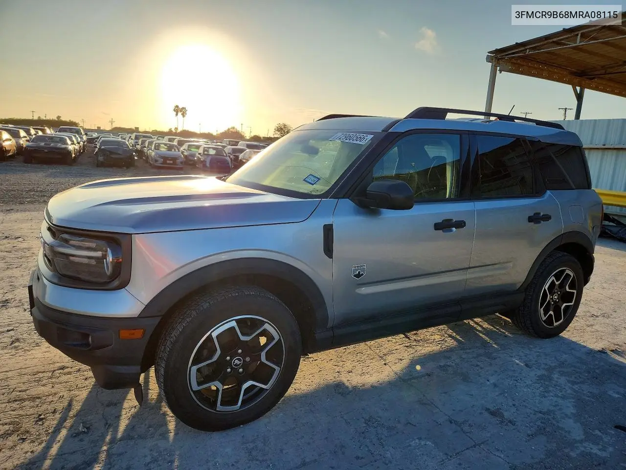 FORD BRONCO SPORT 2021, VIN 3FMCR9B68MRA08115