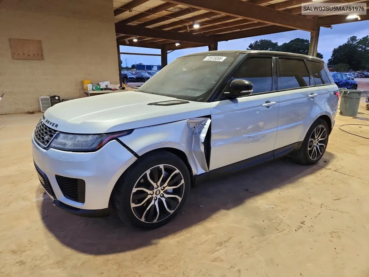 LAND ROVER RANGE ROVER SPORT 2021, VIN SALWG2SU5MA751976