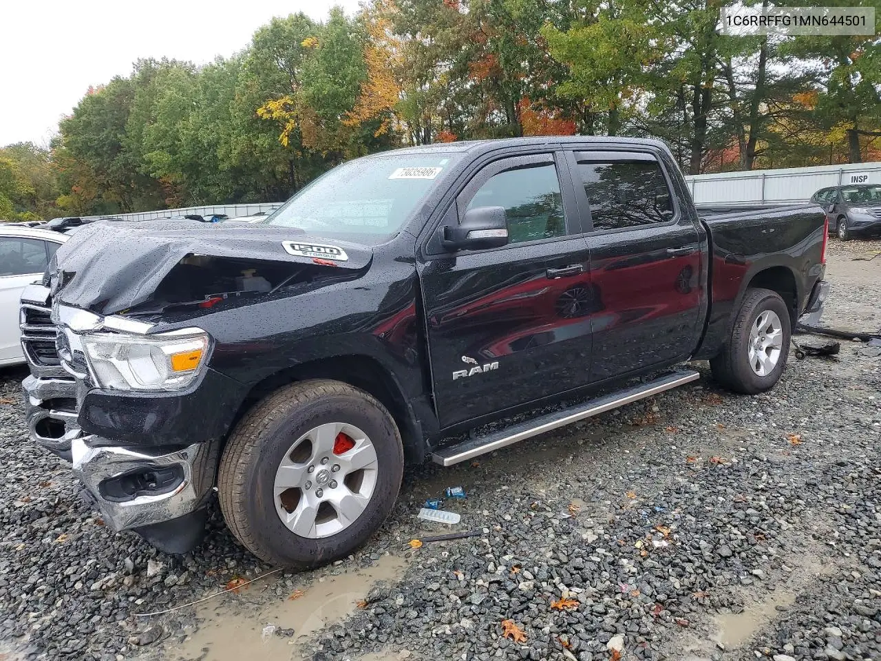 RAM 1500 2021, VIN 1C6RRFFG1MN644501