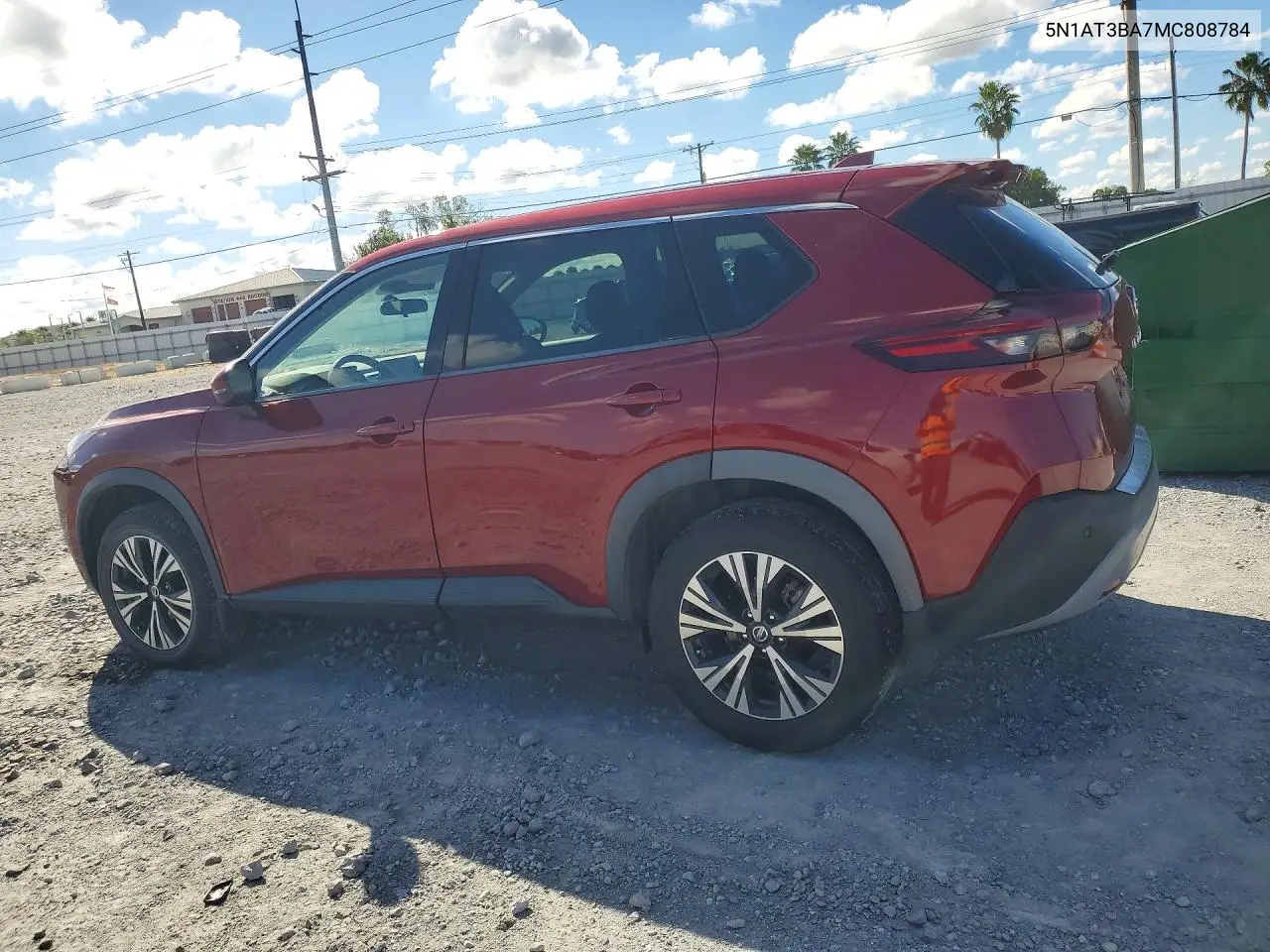 2021 NISSAN ROGUE VIN 5N1AT3BA7MC808784 — фото 2
