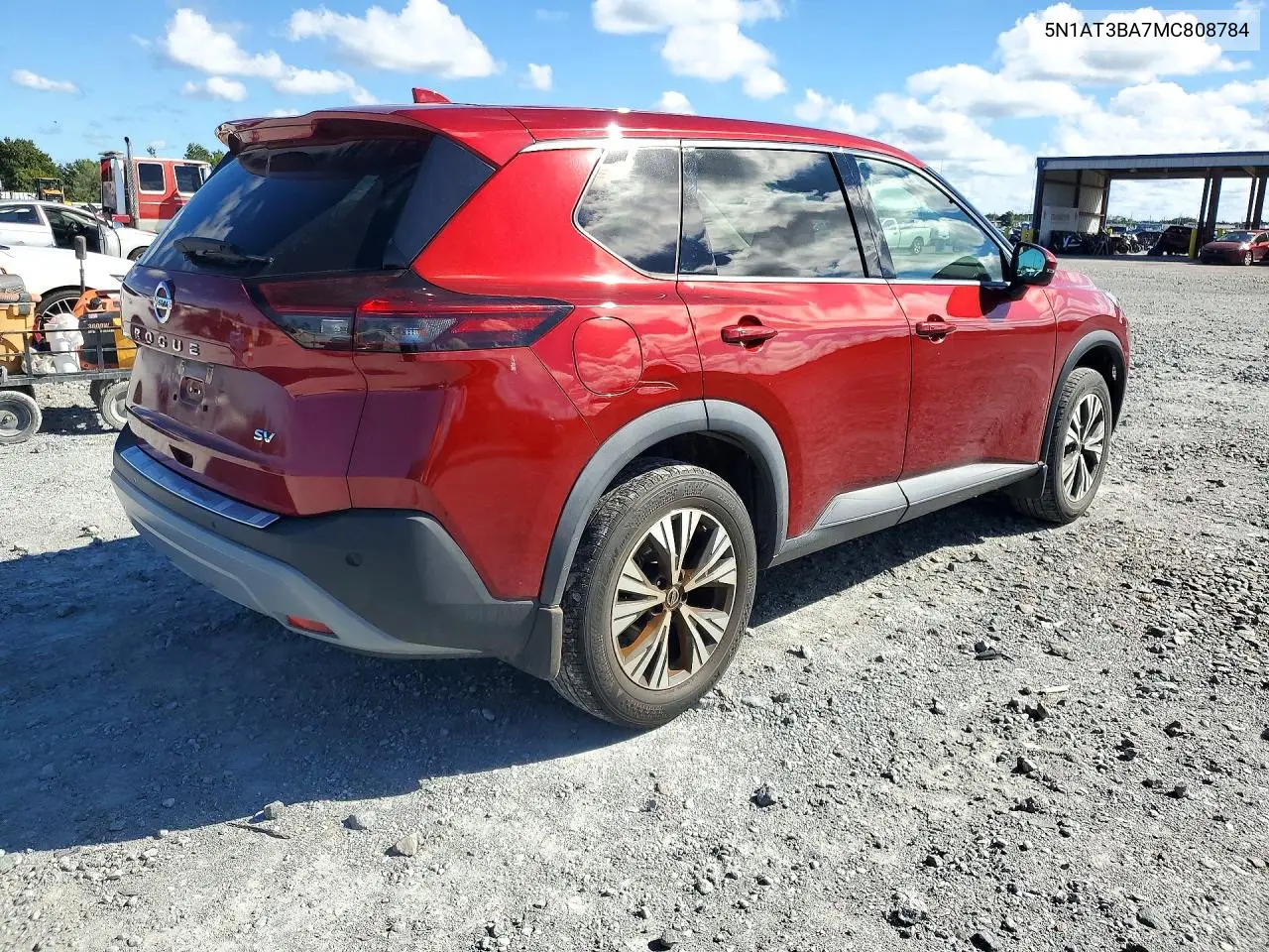 2021 NISSAN ROGUE VIN 5N1AT3BA7MC808784 — фото 3