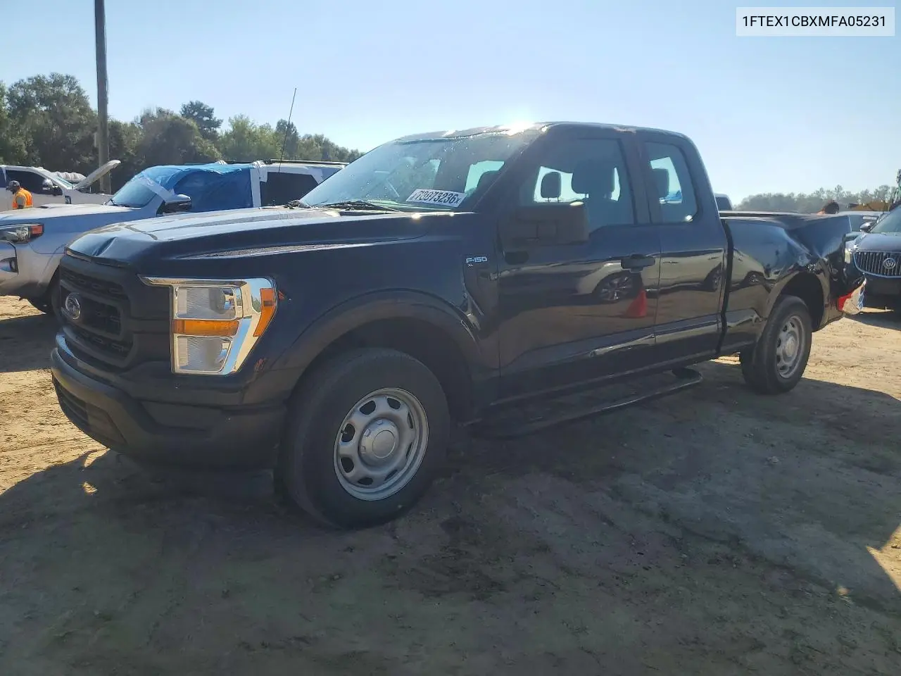 FORD F-150 2021, VIN 1FTEX1CBXMFA05231