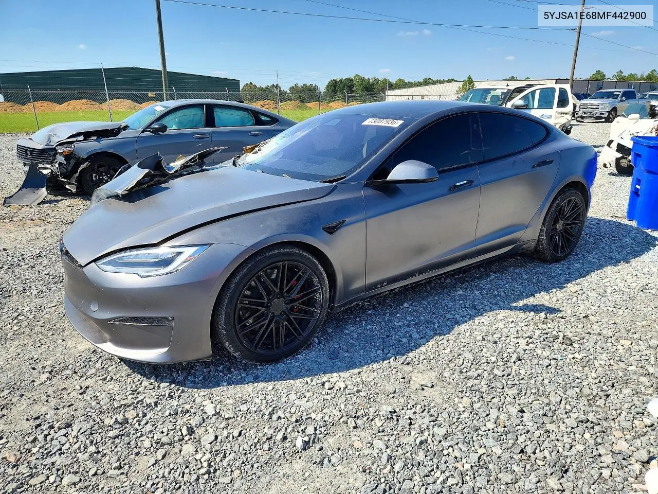 TESLA MODEL S 2021, VIN 5YJSA1E68MF442900