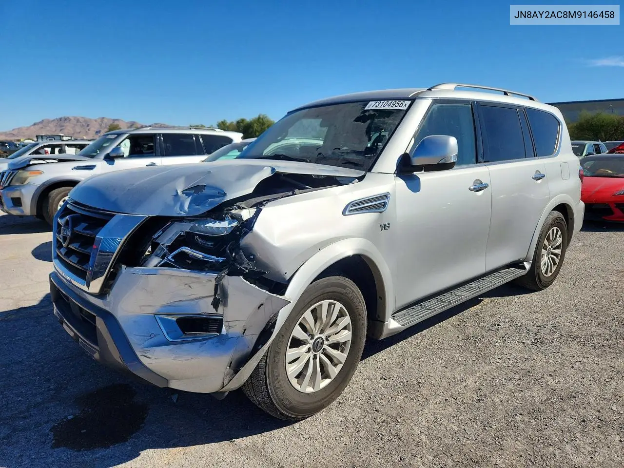 NISSAN ARMADA 2021, VIN JN8AY2AC8M9146458