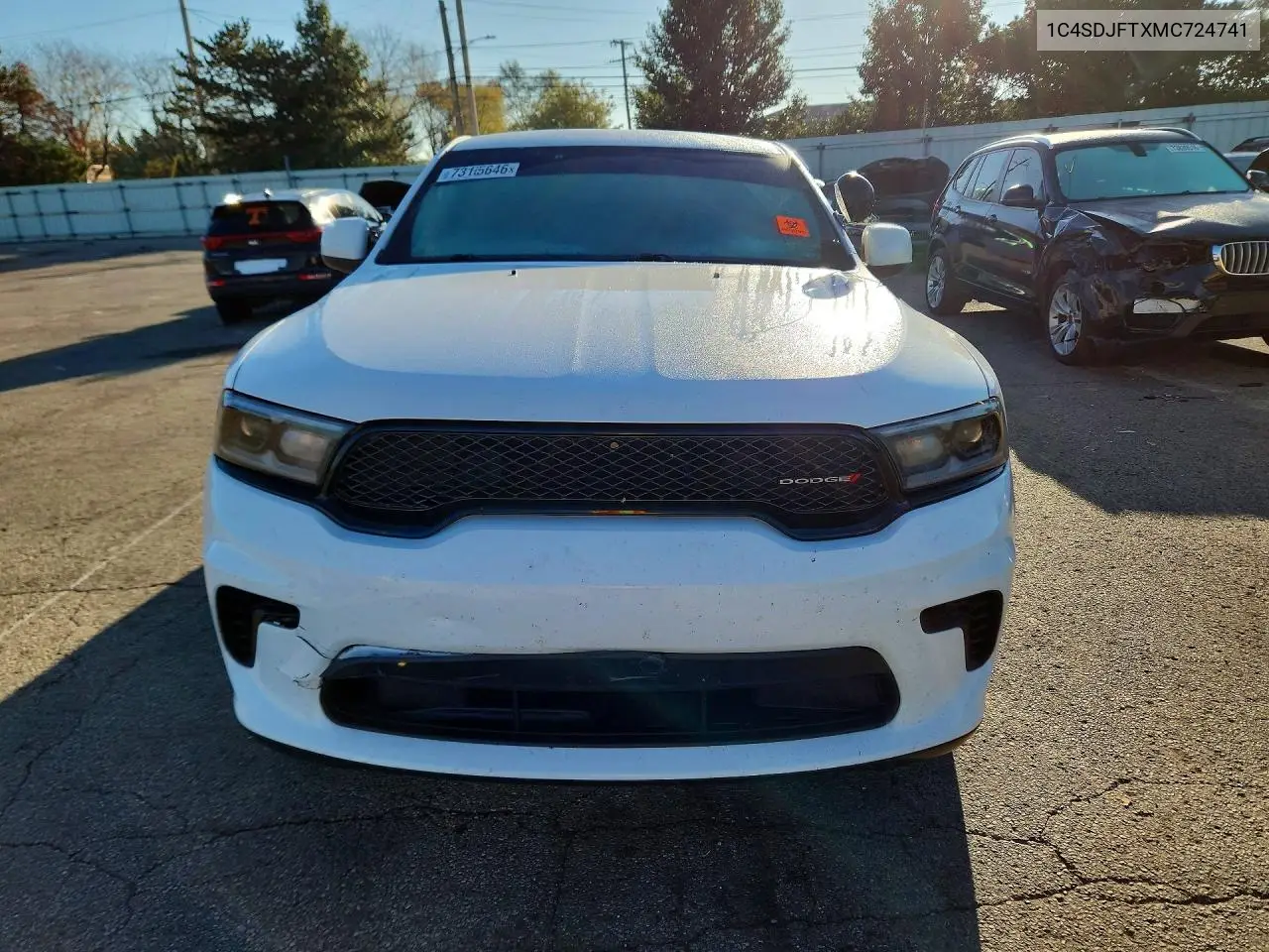 2021 DODGE DURANGO VIN 1C4SDJFTXMC724741 — фото 5