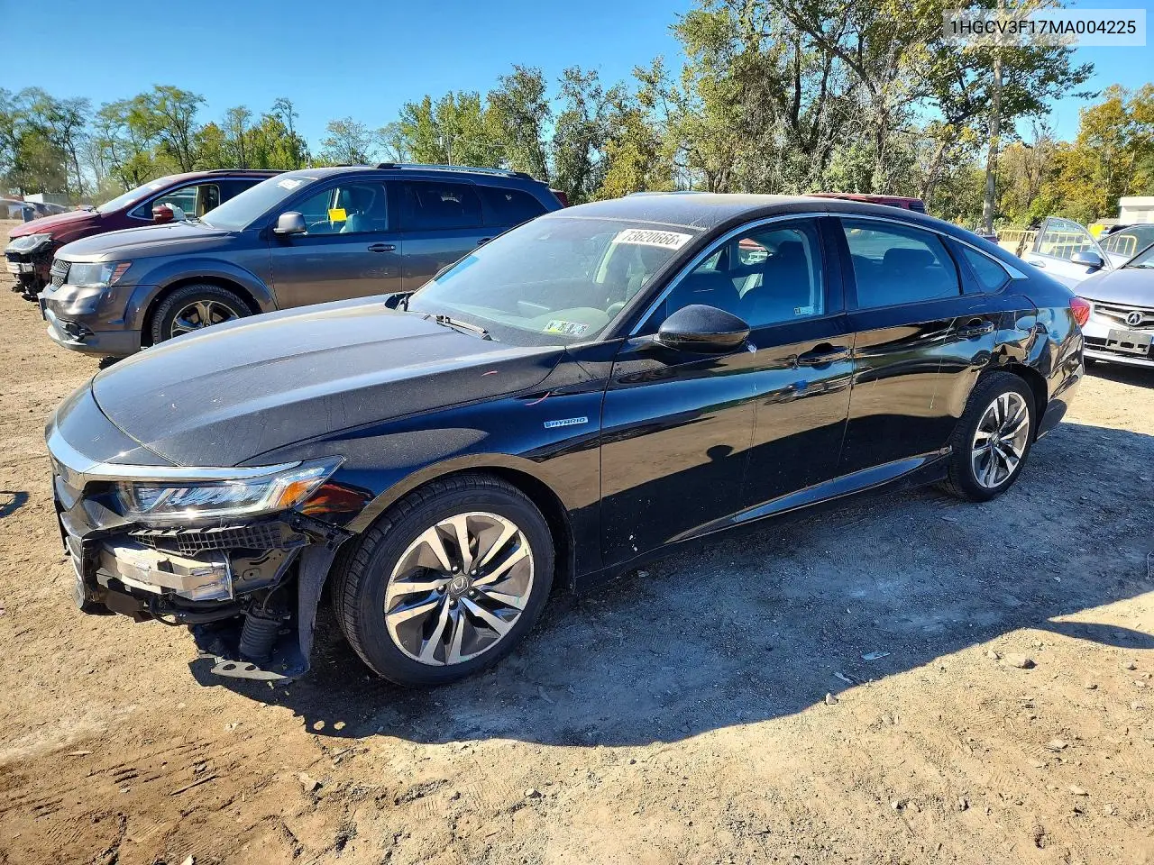 HONDA ACCORD 2021, VIN 1HGCV3F17MA004225