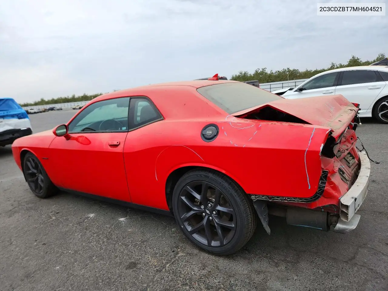 2021 DODGE CHALLENGER VIN 2C3CDZBT7MH604521 — фото 2