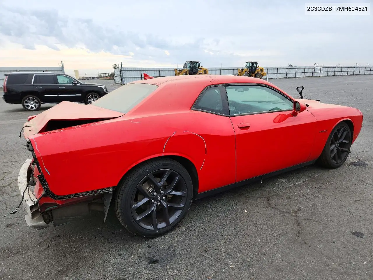 2021 DODGE CHALLENGER VIN 2C3CDZBT7MH604521 — фото 3