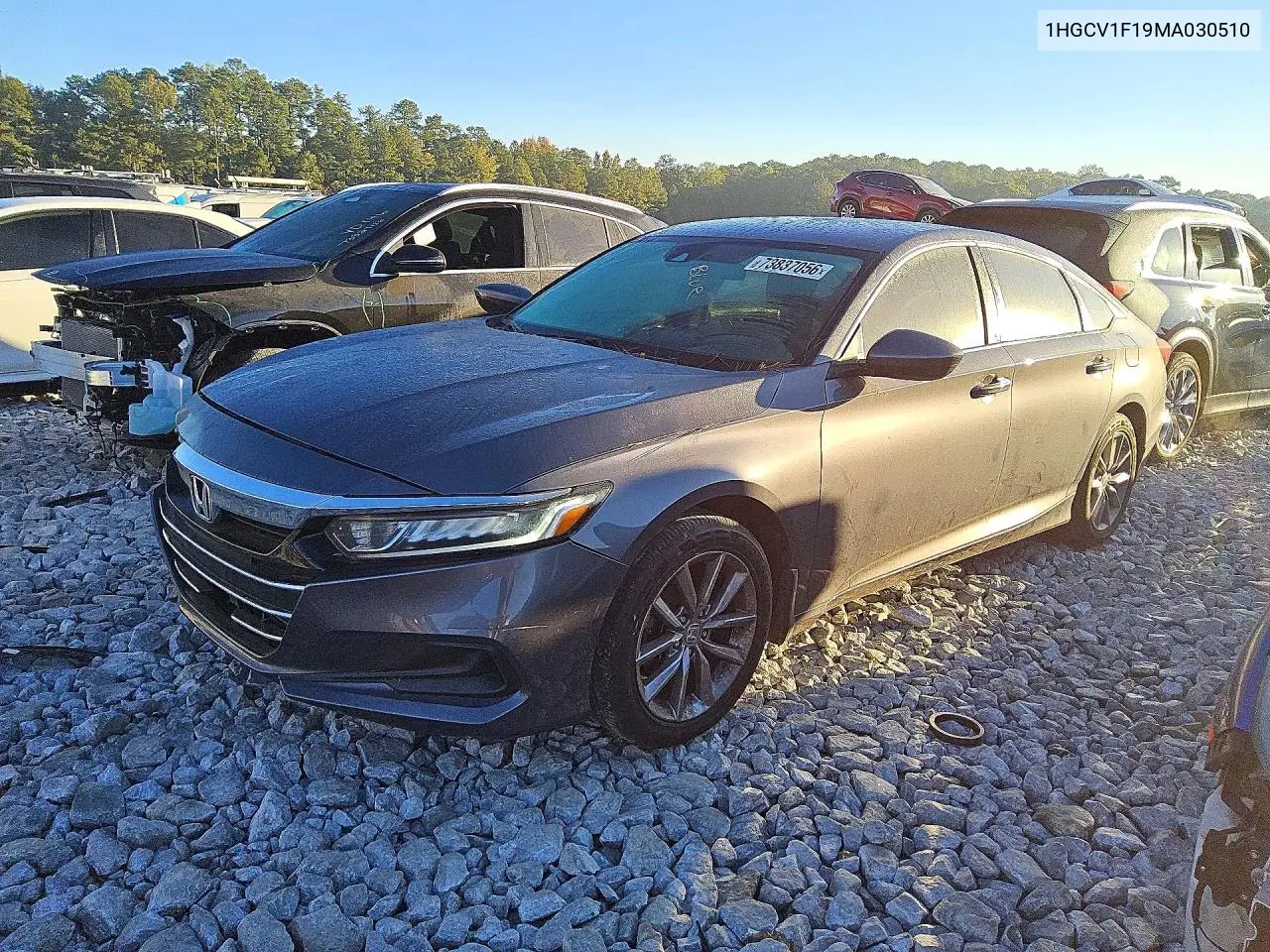 HONDA ACCORD 2021, VIN 1HGCV1F19MA030510