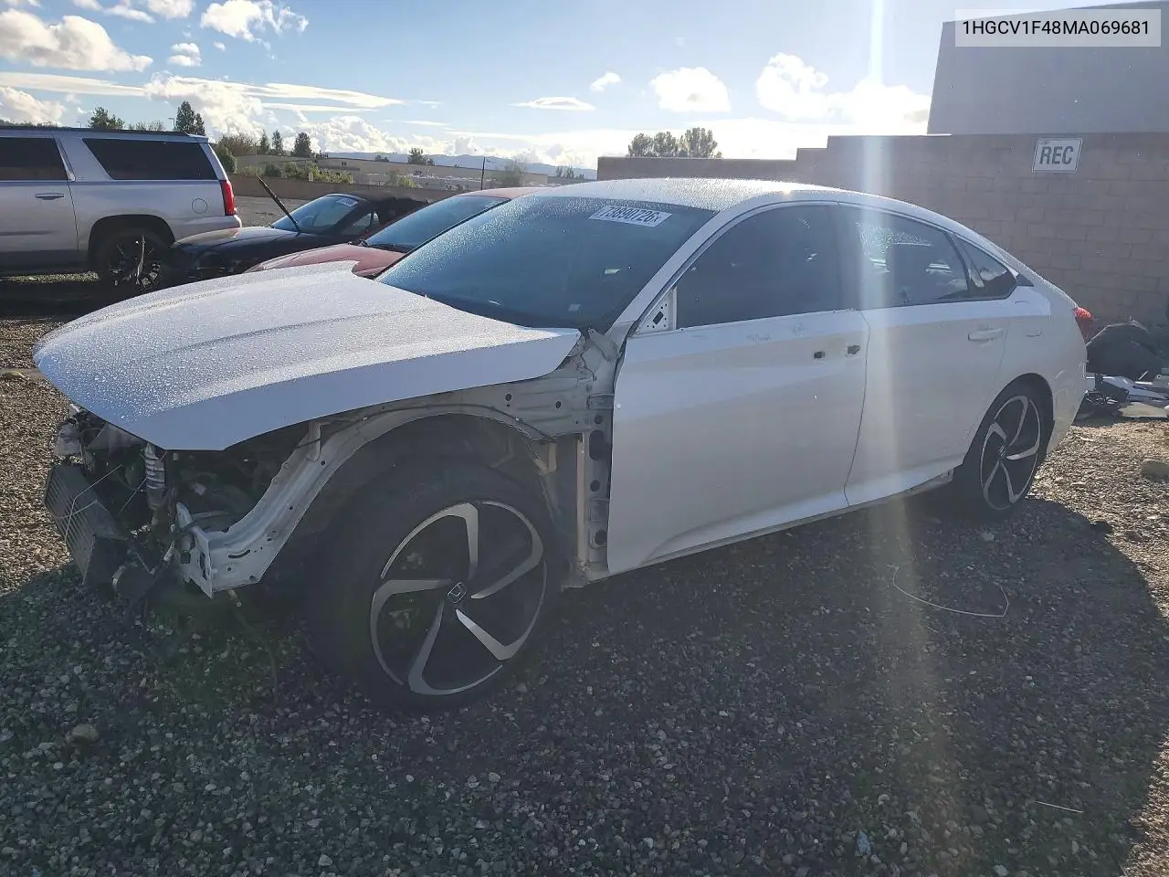 HONDA ACCORD 2021, VIN 1HGCV1F48MA069681