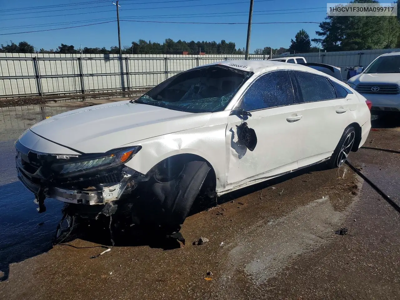 HONDA ACCORD 2021, VIN 1HGCV1F30MA099717