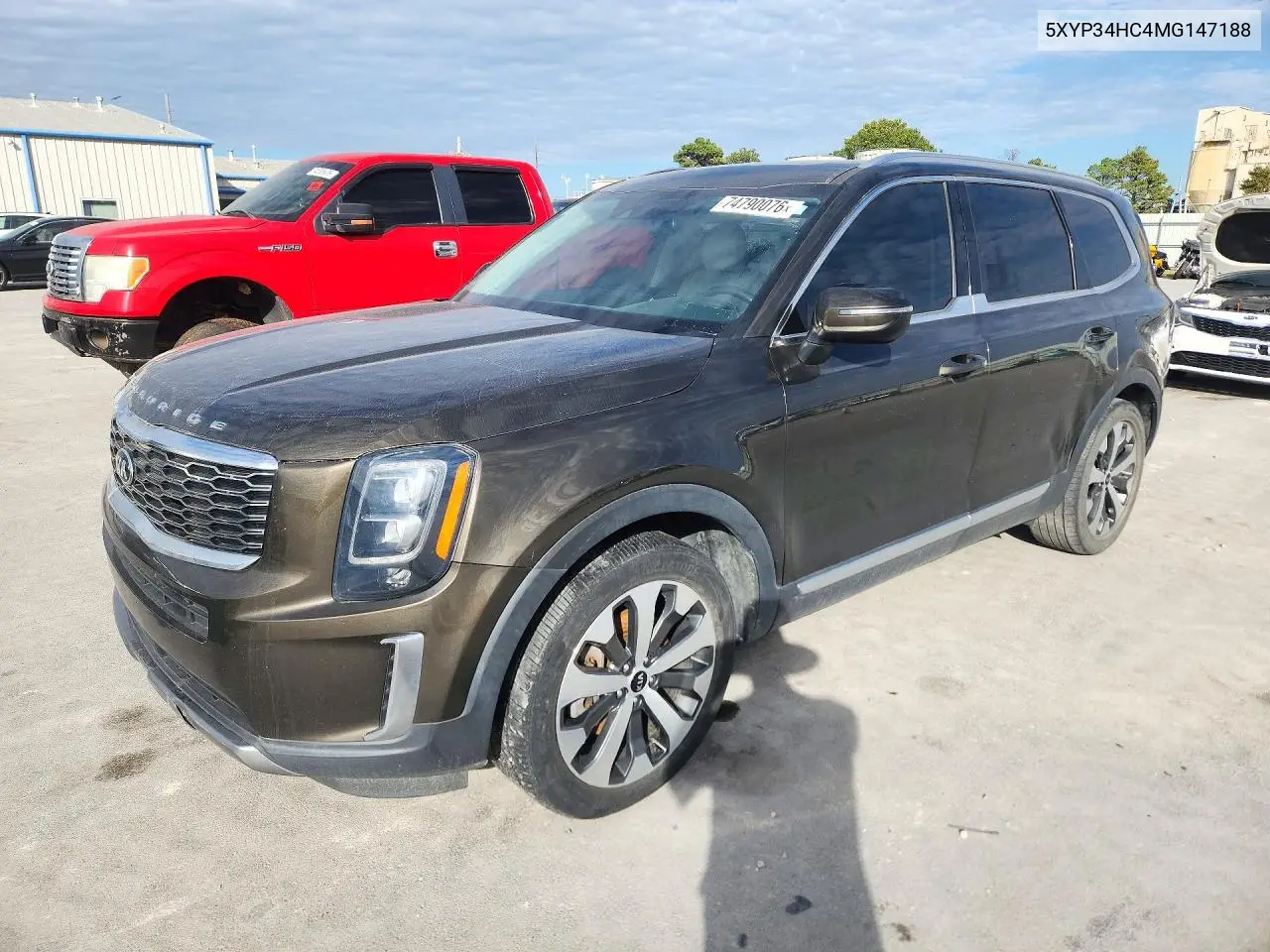 KIA TELLURIDE 2021, VIN 5XYP34HC4MG147188