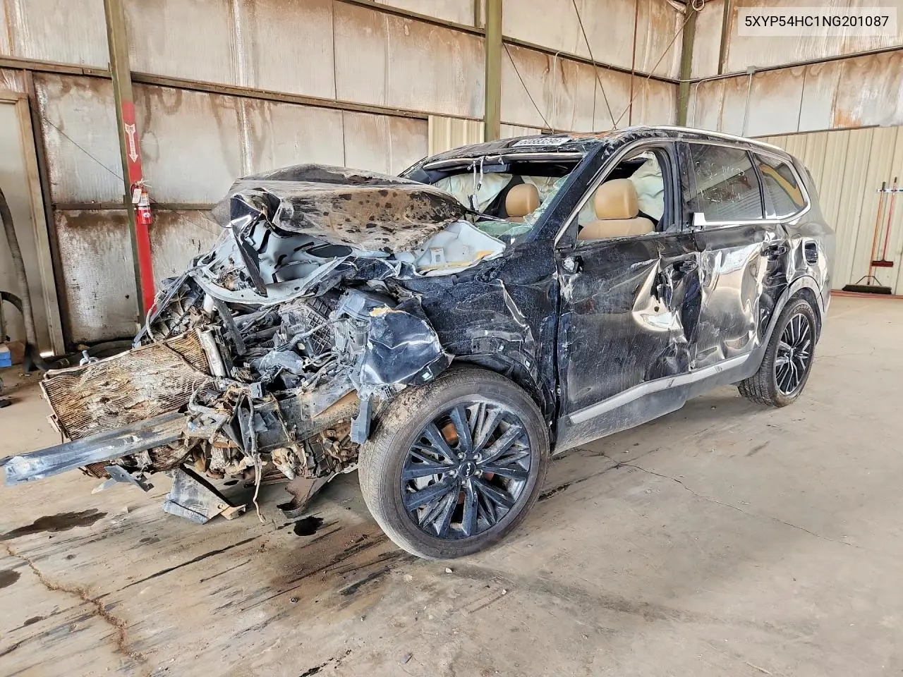 KIA TELLURIDE 2022, VIN 5XYP54HC1NG201087