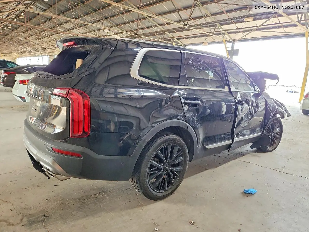 2022 KIA TELLURIDE VIN 5XYP54HC1NG201087 — фото 3