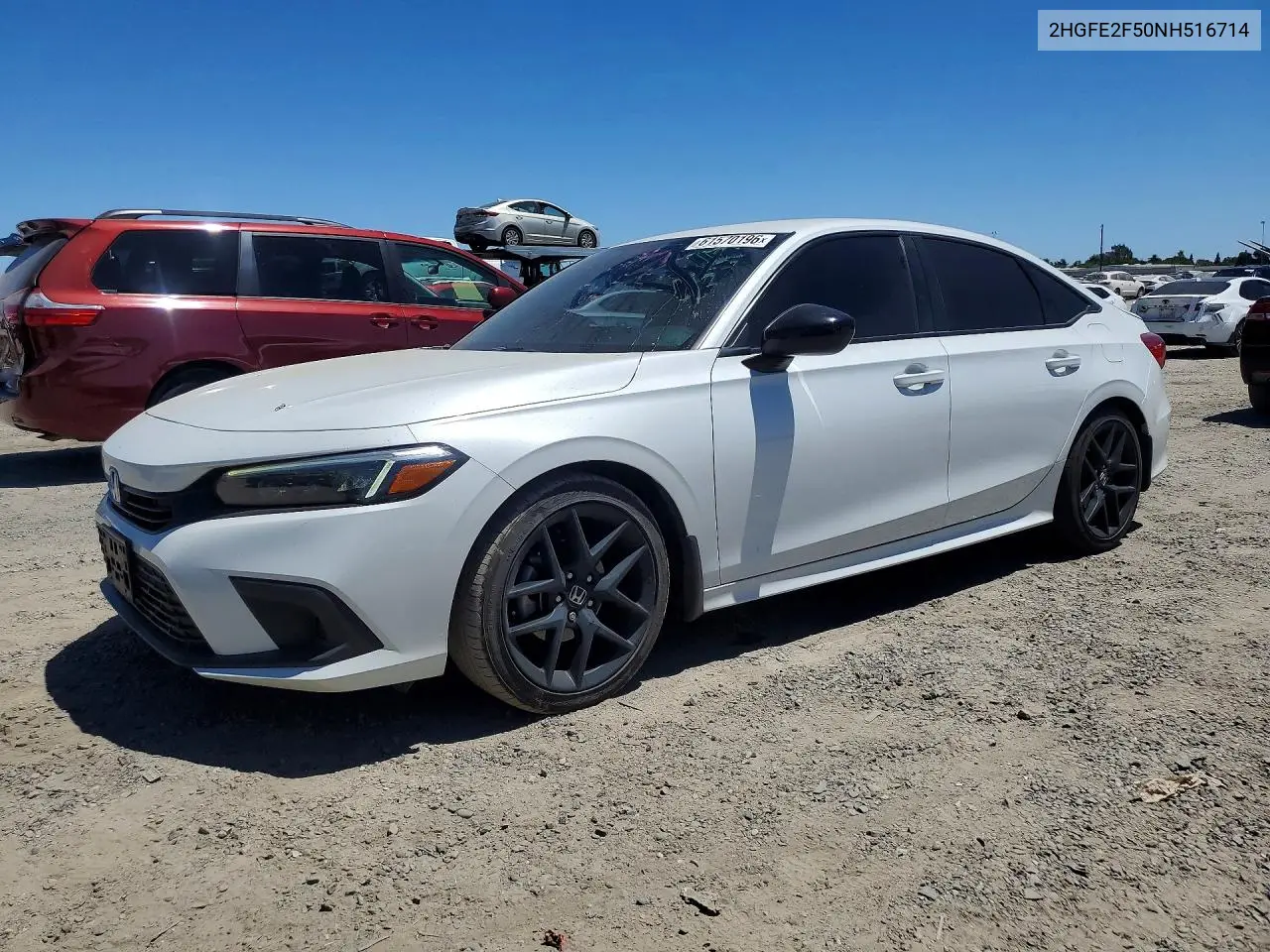 HONDA CIVIC 2022, VIN 2HGFE2F50NH516714