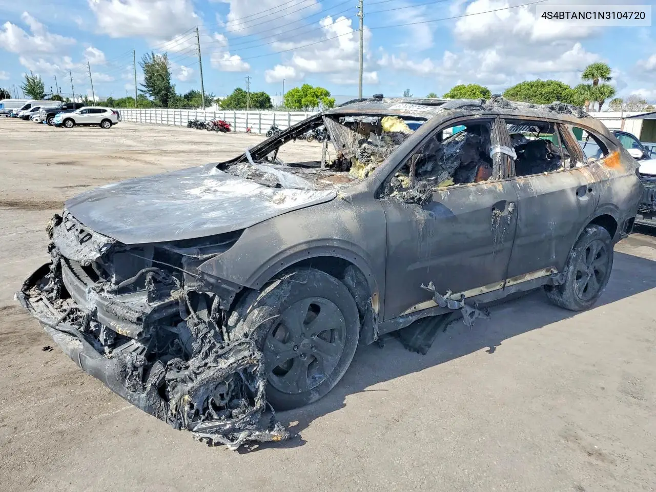 SUBARU OUTBACK 2022, VIN 4S4BTANC1N3104720