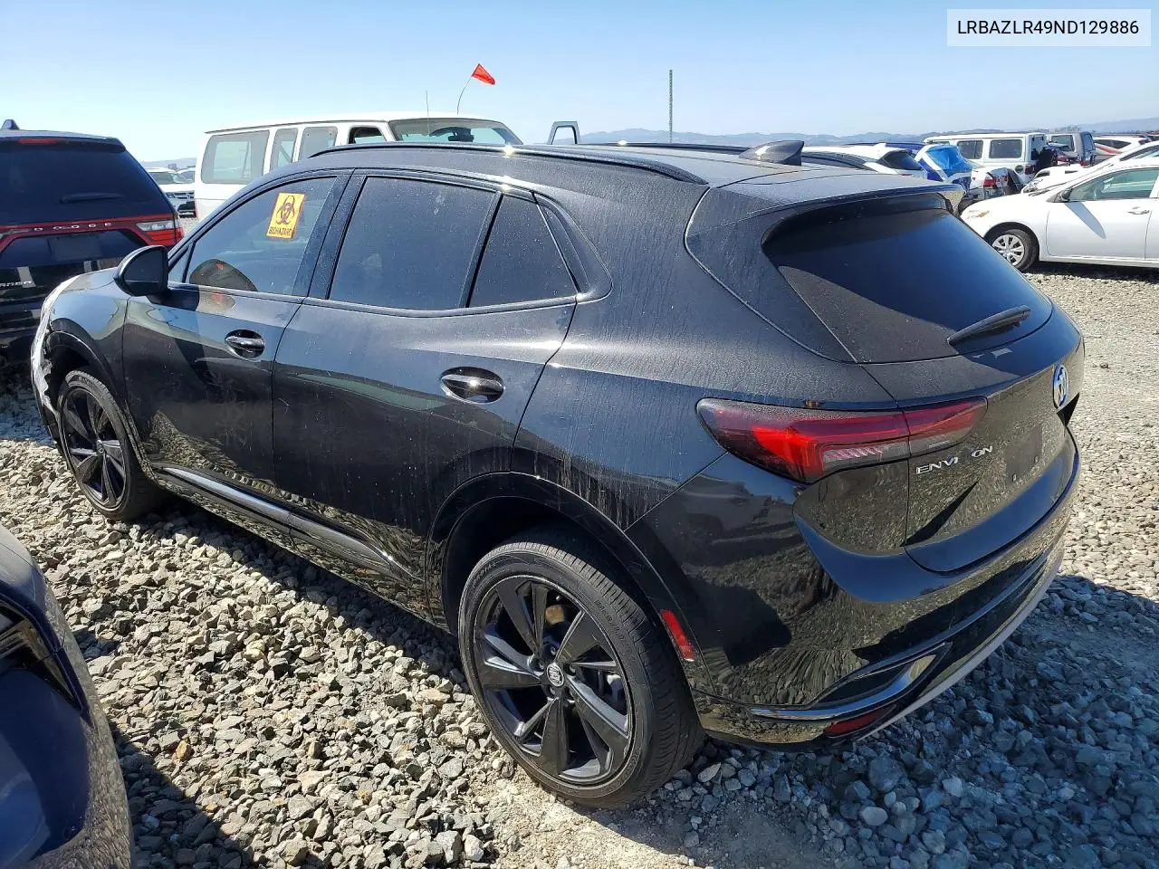 2022 BUICK ENVISION VIN LRBAZLR49ND129886 — фото 2