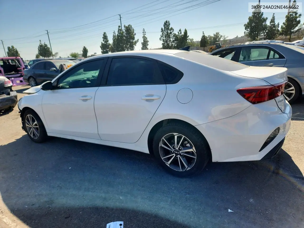 2022 KIA FORTE VIN 3KPF24AD2NE464662 — фото 2