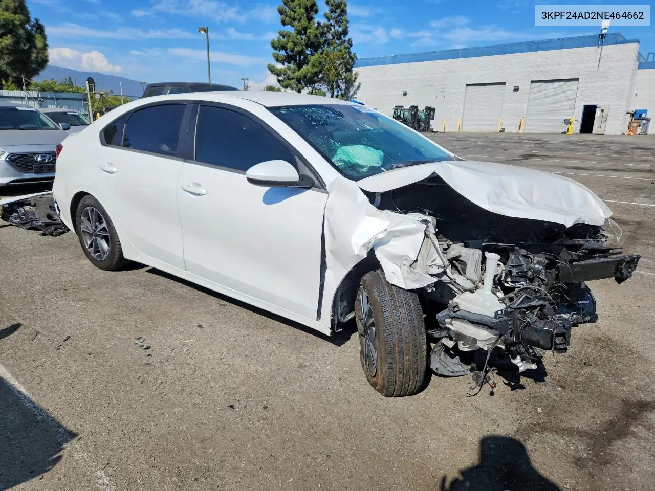 2022 KIA FORTE VIN 3KPF24AD2NE464662 — фото 4