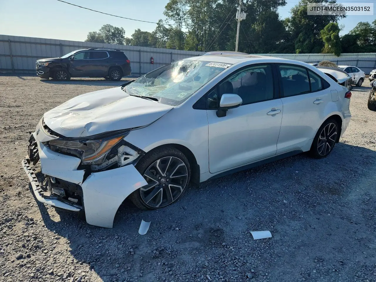 TOYOTA COROLLA 2022, VIN JTDT4MCE8N3503152