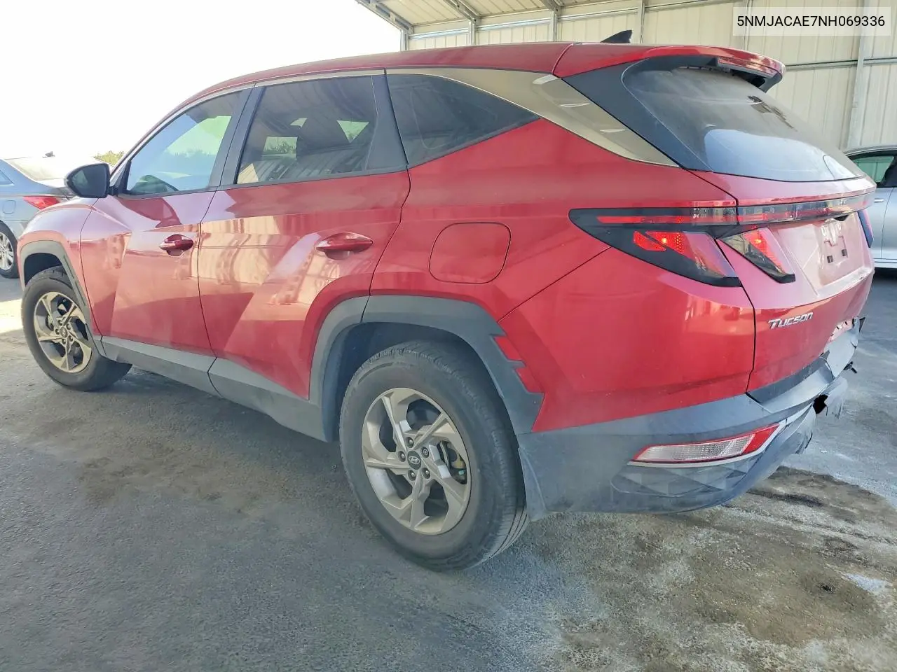 2022 HYUNDAI TUCSON VIN 5NMJACAE7NH069336 — фото 2