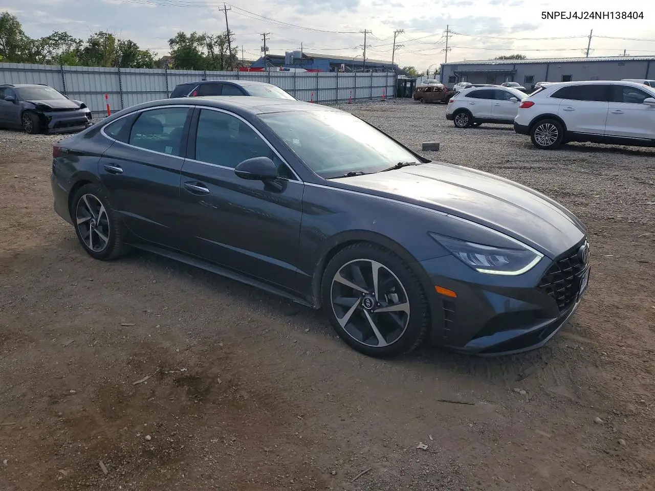 2022 HYUNDAI SONATA VIN 5NPEJ4J24NH138404 — фото 4