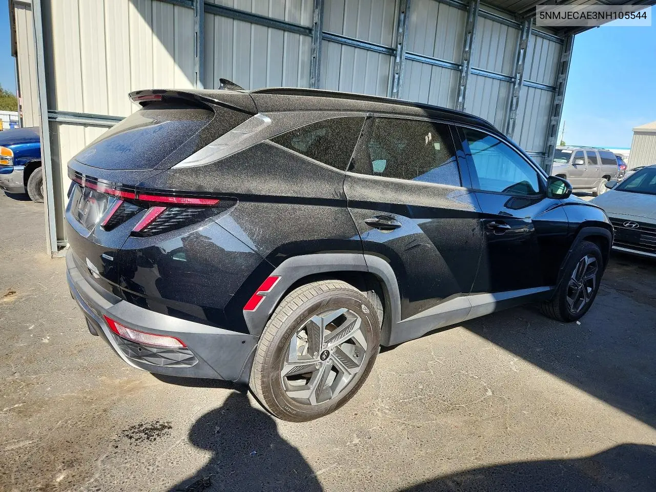 2022 HYUNDAI TUCSON VIN 5NMJECAE3NH105544 — фото 3