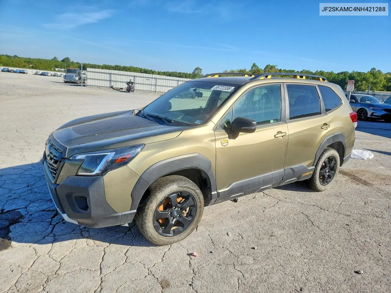 SUBARU FORESTER 2022, VIN JF2SKAMC4NH421288