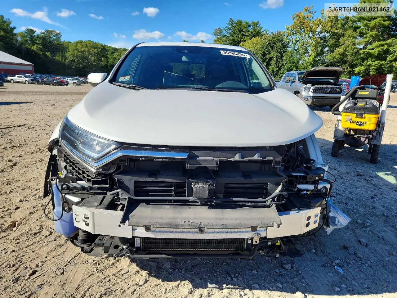 2022 HONDA CR-V VIN 5J6RT6H86NL021463 — фото 5