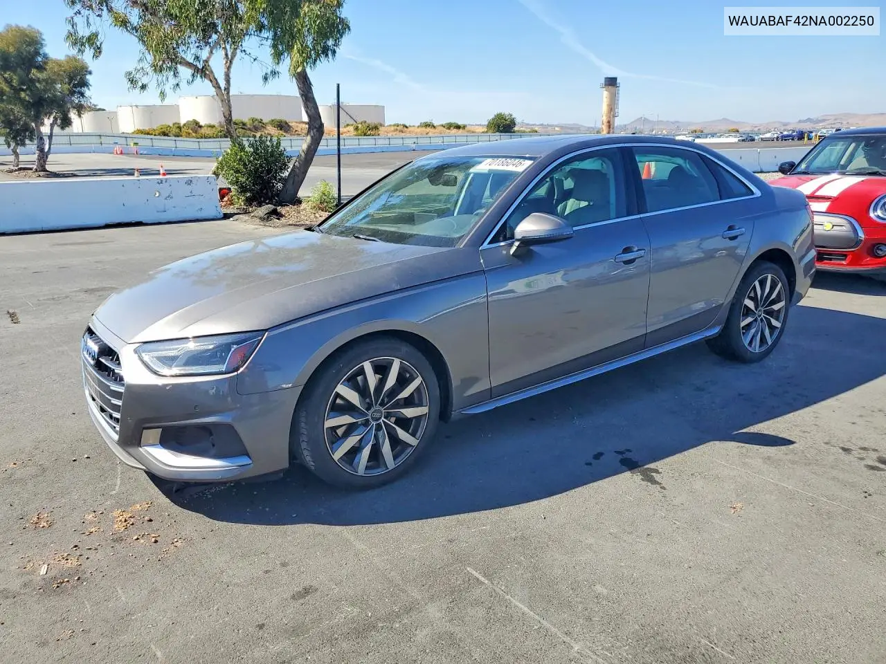 AUDI A4 2022, VIN WAUABAF42NA002250