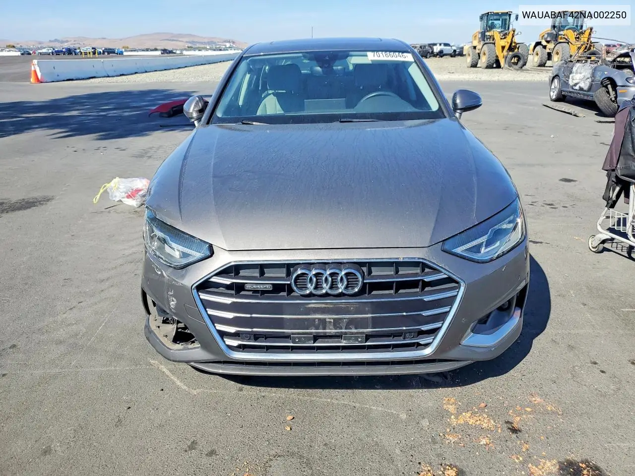 2022 AUDI A4 VIN WAUABAF42NA002250 — фото 5