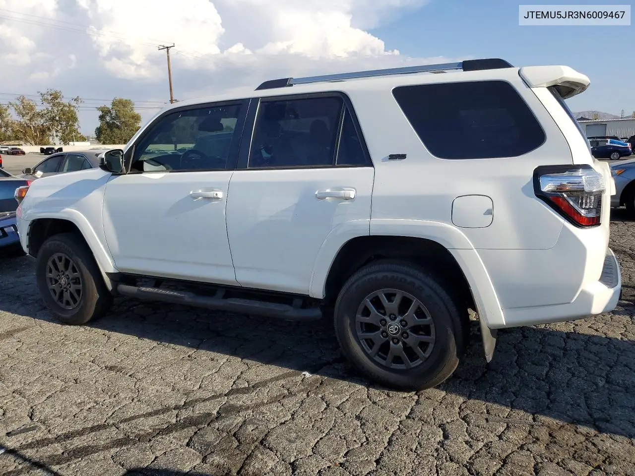 2022 TOYOTA 4RUNNER VIN JTEMU5JR3N6009467 — фото 2