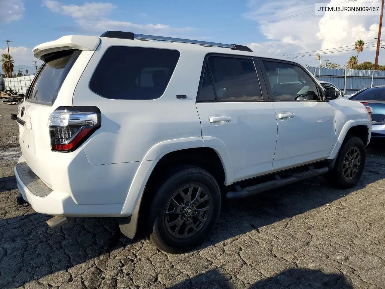 2022 TOYOTA 4RUNNER VIN JTEMU5JR3N6009467 — фото 3