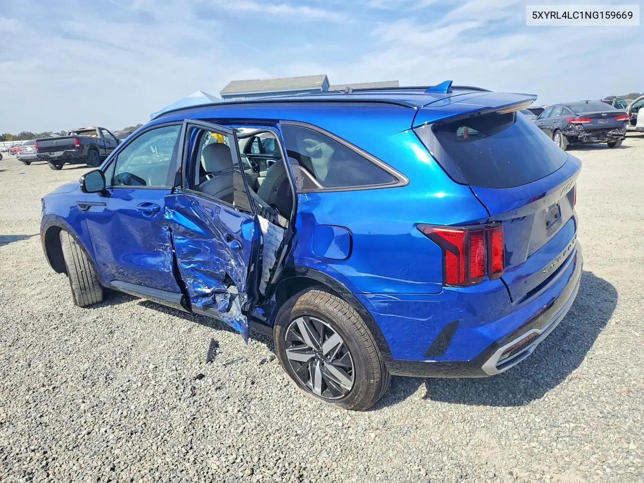 2022 KIA SORENTO VIN 5XYRL4LC1NG159669 — фото 2