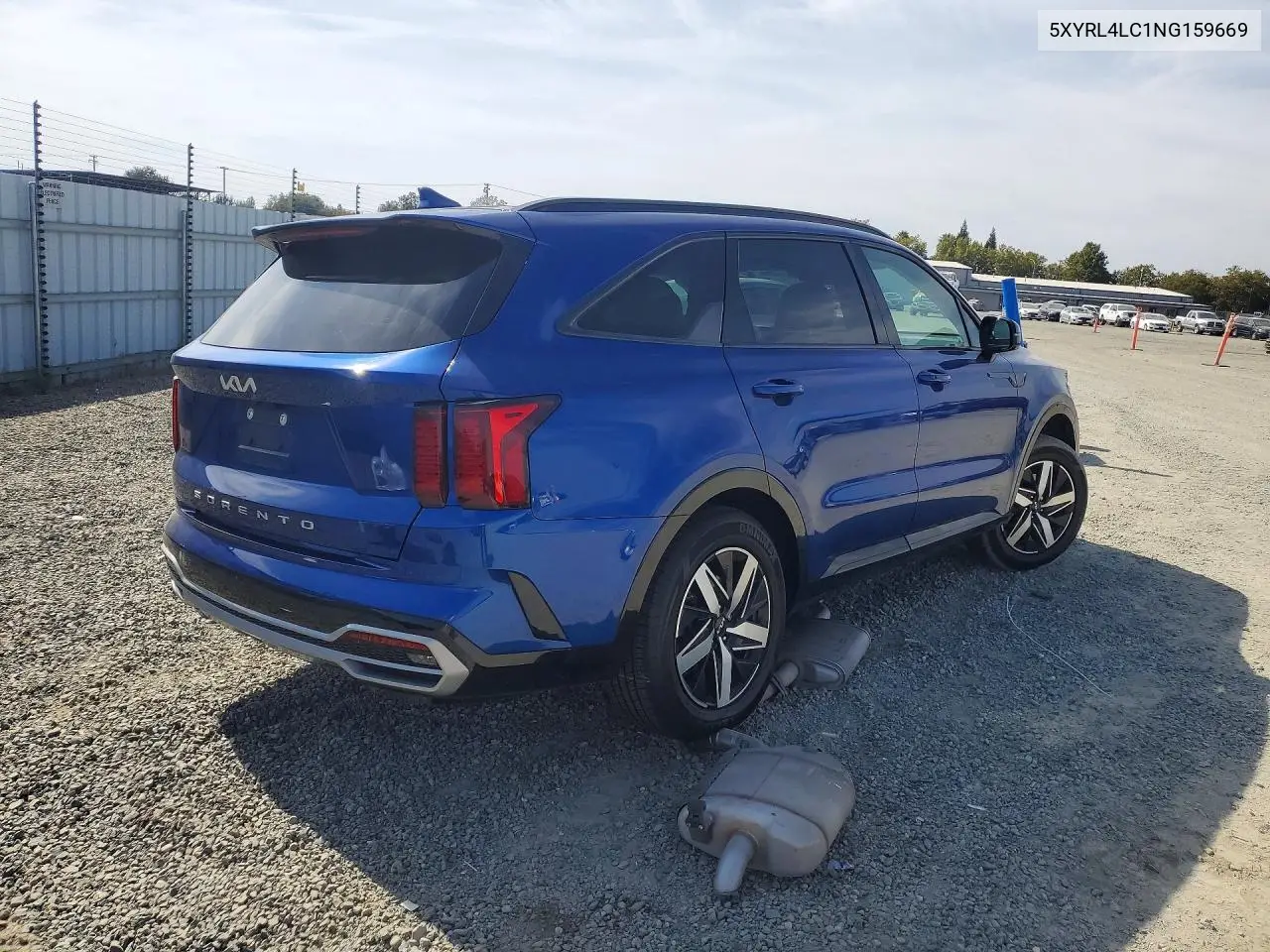 2022 KIA SORENTO VIN 5XYRL4LC1NG159669 — фото 3