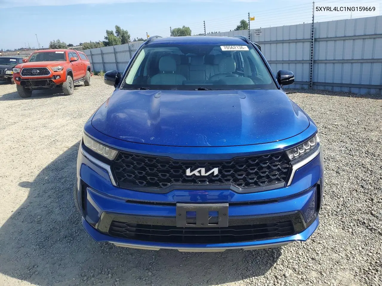 2022 KIA SORENTO VIN 5XYRL4LC1NG159669 — фото 5