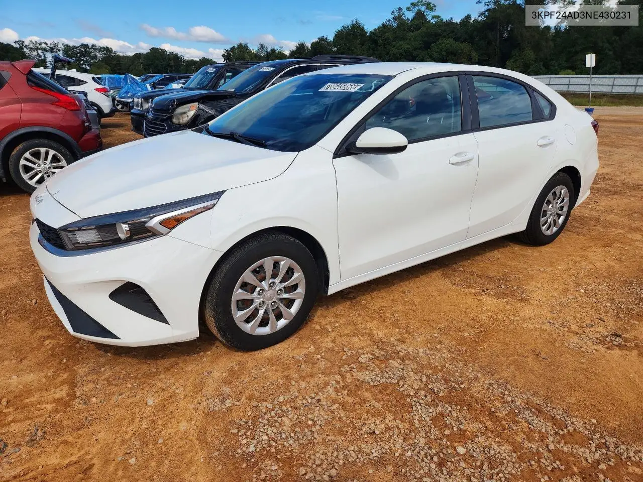 KIA FORTE 2022, VIN 3KPF24AD3NE430231