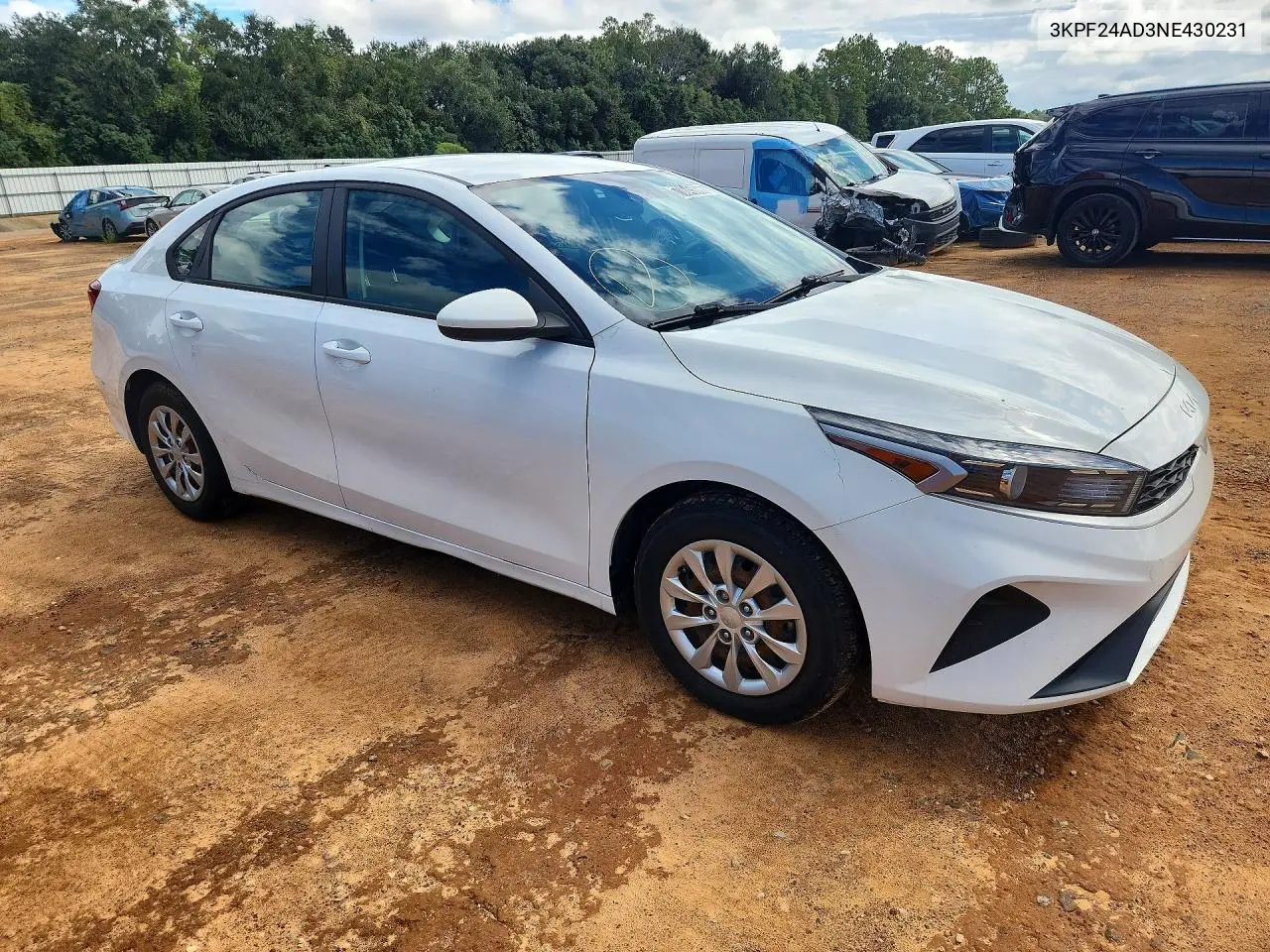 2022 KIA FORTE VIN 3KPF24AD3NE430231 — фото 4
