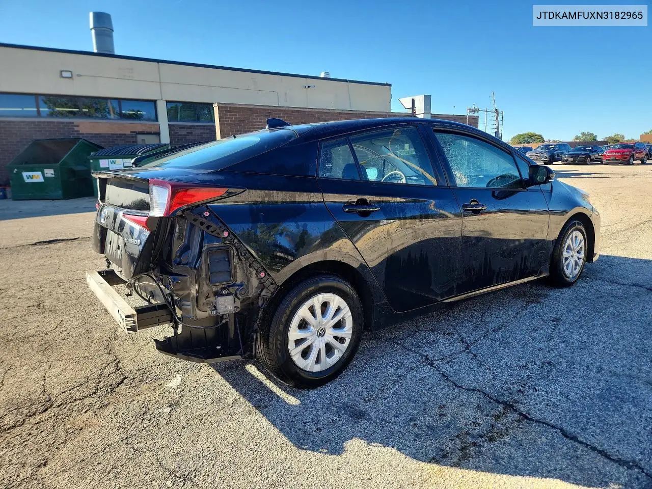 2022 TOYOTA PRIUS VIN JTDKAMFUXN3182965 — фото 3